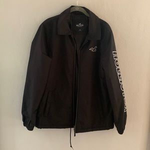 Black Hollister Coach Jacket